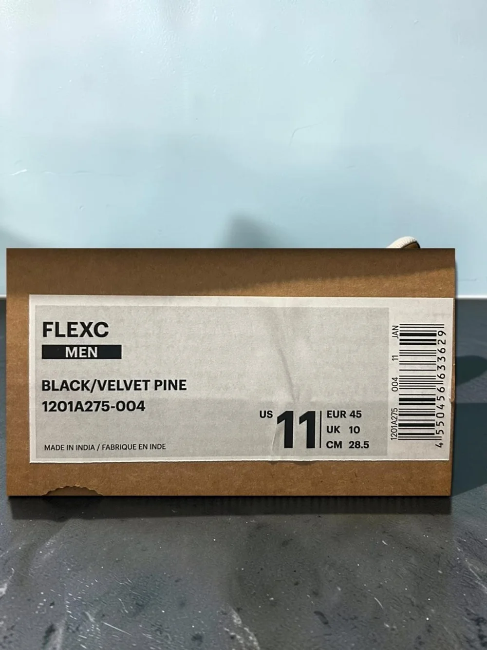 FLEXC Men’s Sneaker Box — Black / Velvet Pine